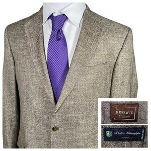 Patrick James Reserve Gibson Sport Jacket 42L Botto Giuseppe Italy Bamboo Blazer